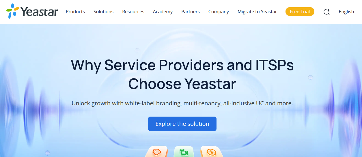 Yeastar P-Series PBX management dashboard